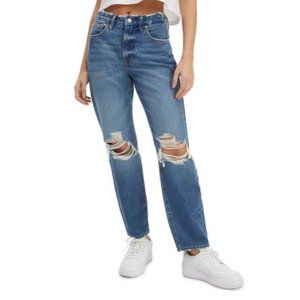 Good American Jeans Women's 16 Plus Good Vintage Straight Ripped MSRP $155
